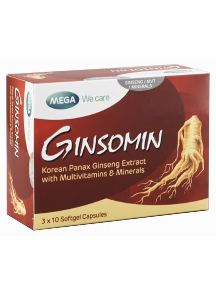 Mega We Care GINSOMIN CAP 30'S - Image 1